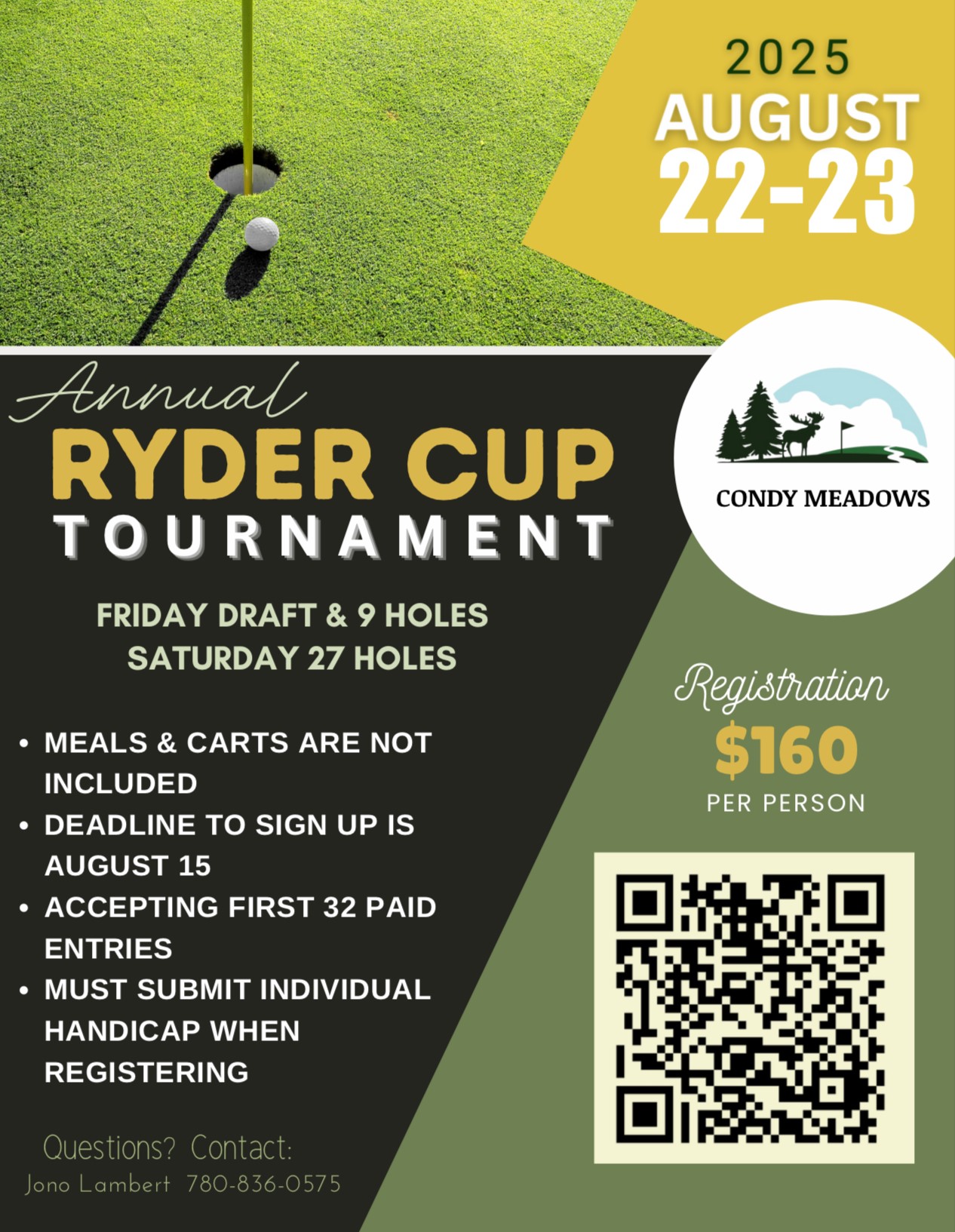 Sponsor logo for Condy Meadows Annual Ryder Cup